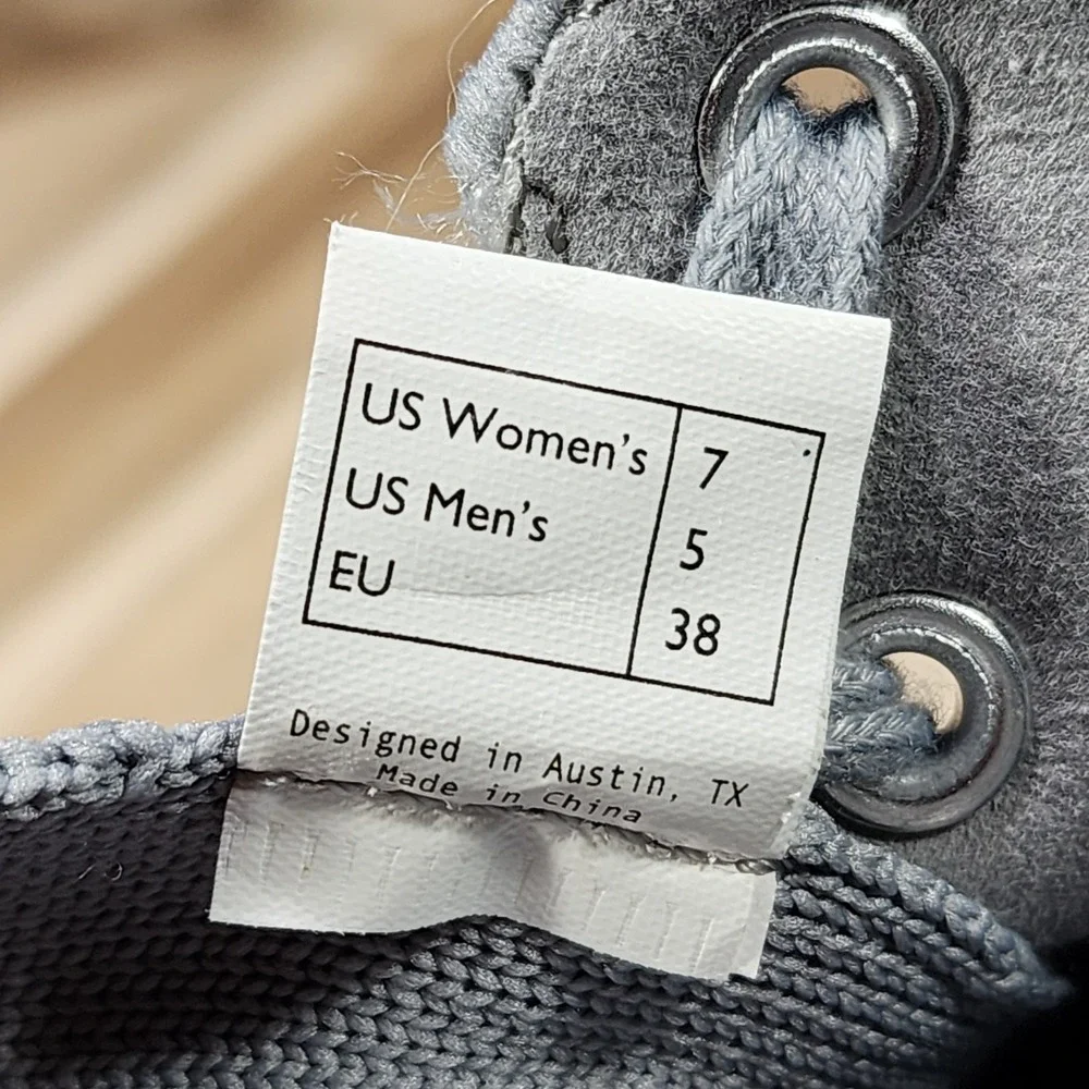 SUAVS The Legacy High-Top Knit  Grey Women's 7 Men's 5 Sneaker Shoes Casual Walk